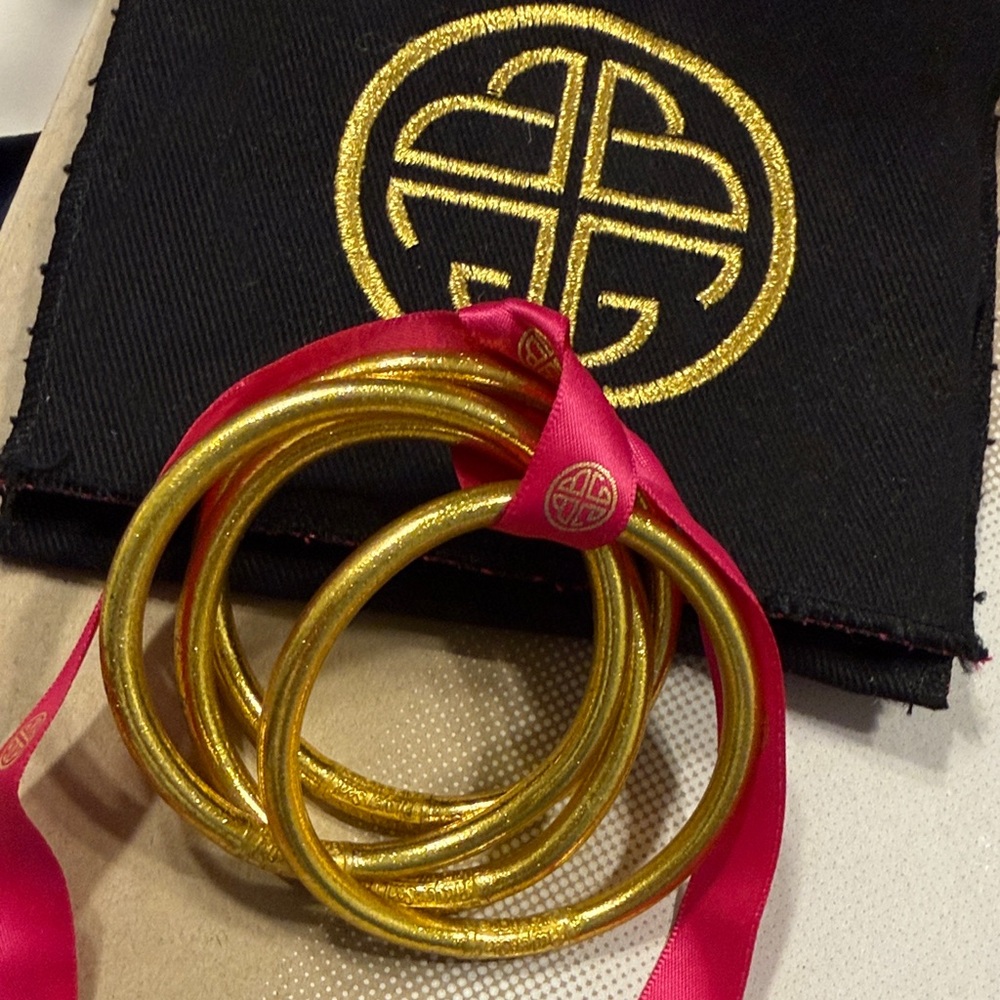 BuDhaGirl Gold Bangles
